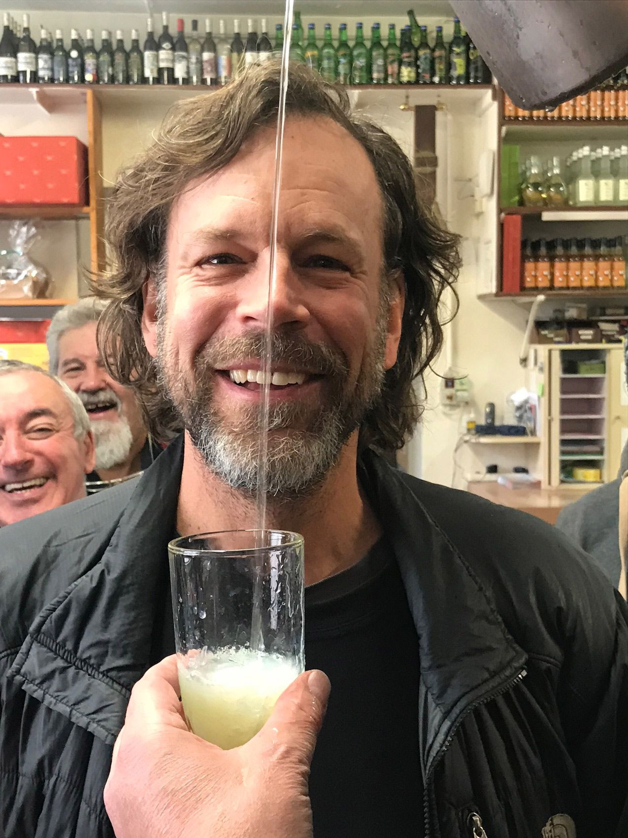 Lou Bopp In Front of an Absinthe Pour
