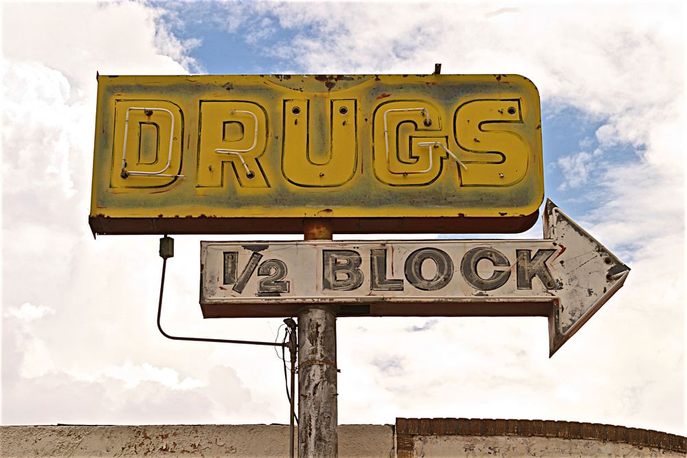 Old Drug Store Sign