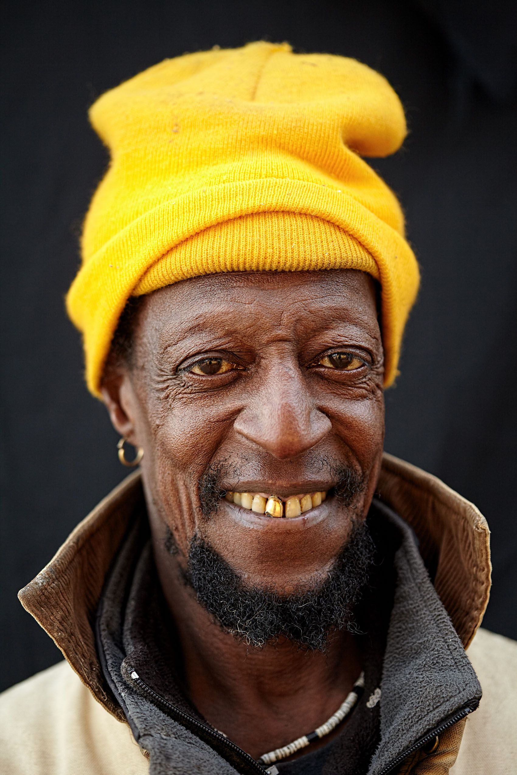 Man Smiling with Beanie