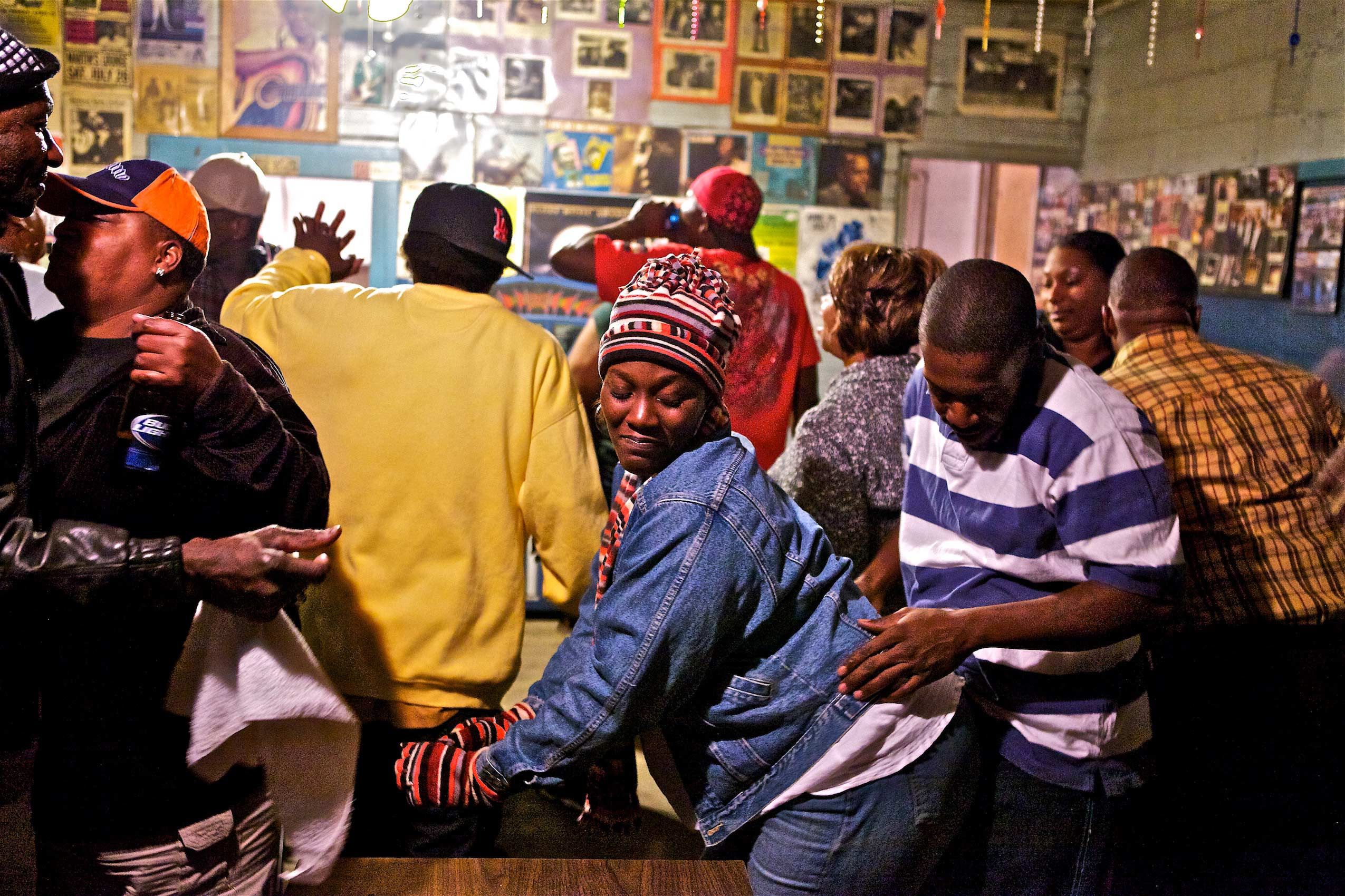Couple Dancing at The Blue Front Cafe Juke Joint