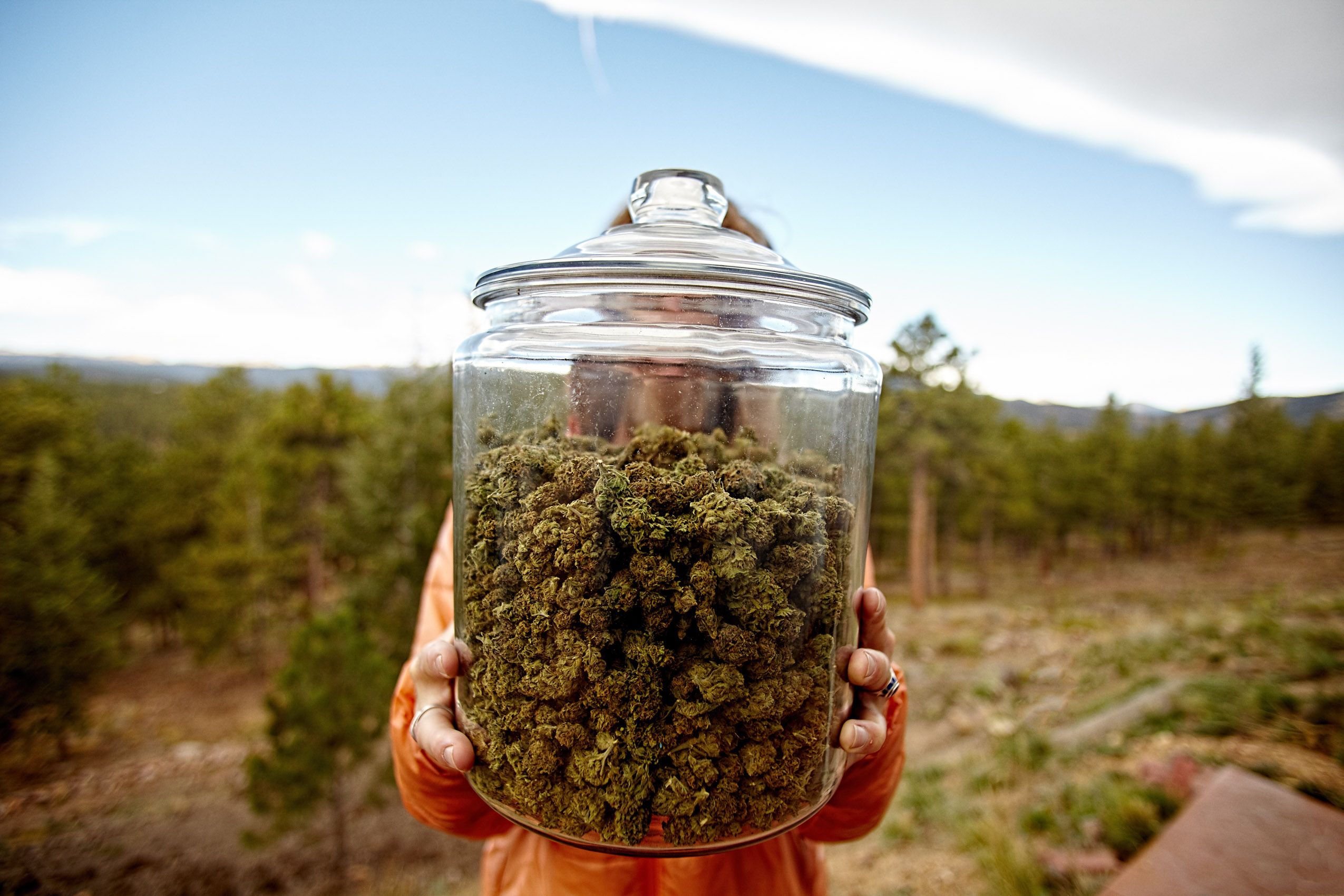 Jar of Marijuana