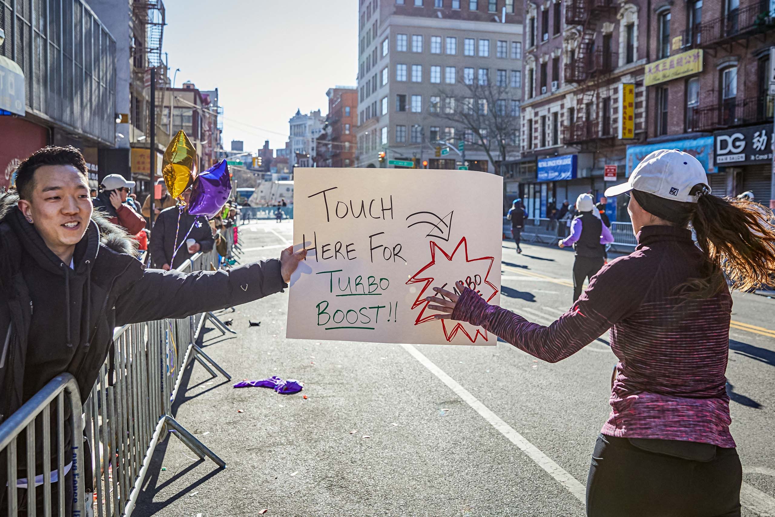 NYC Marathon Sign