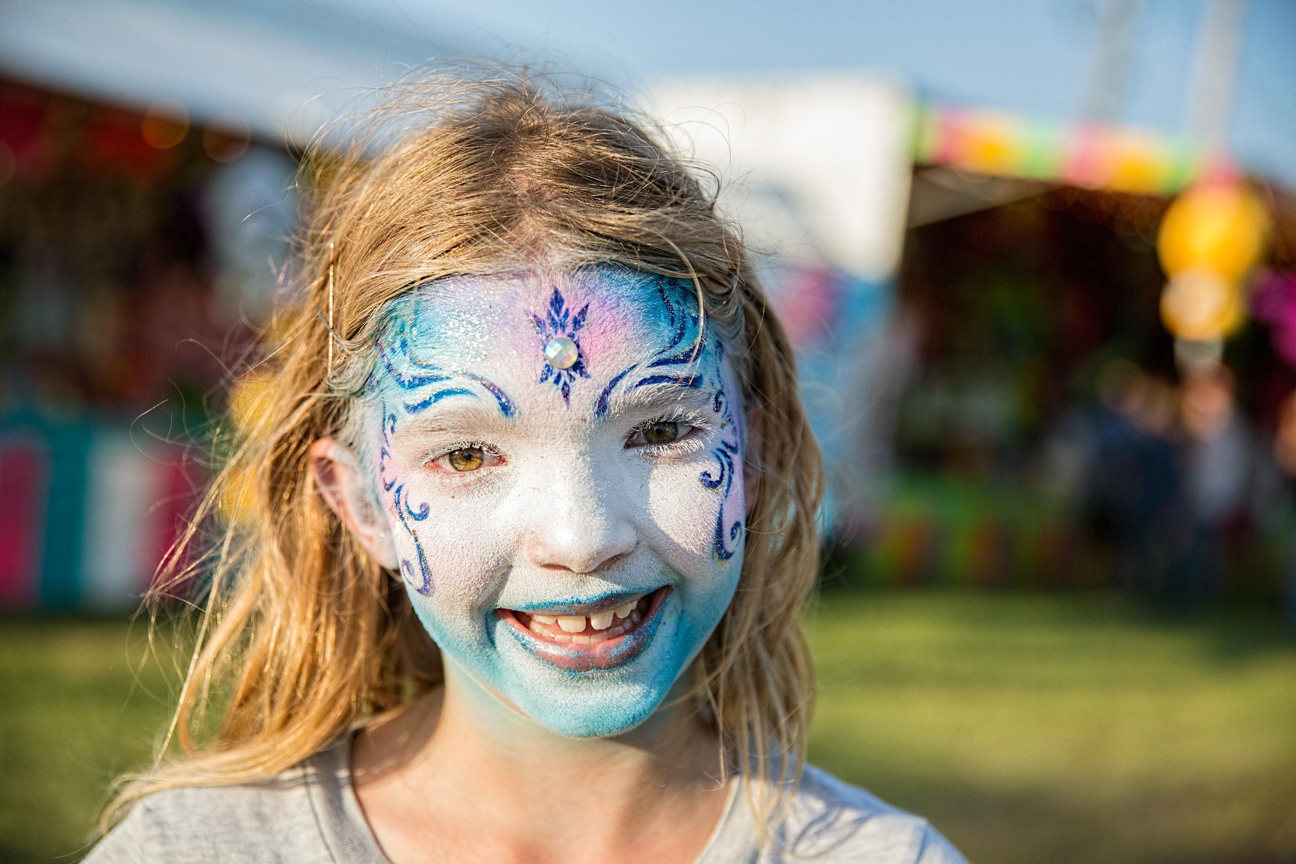 Girl With Beautiful Face Paint