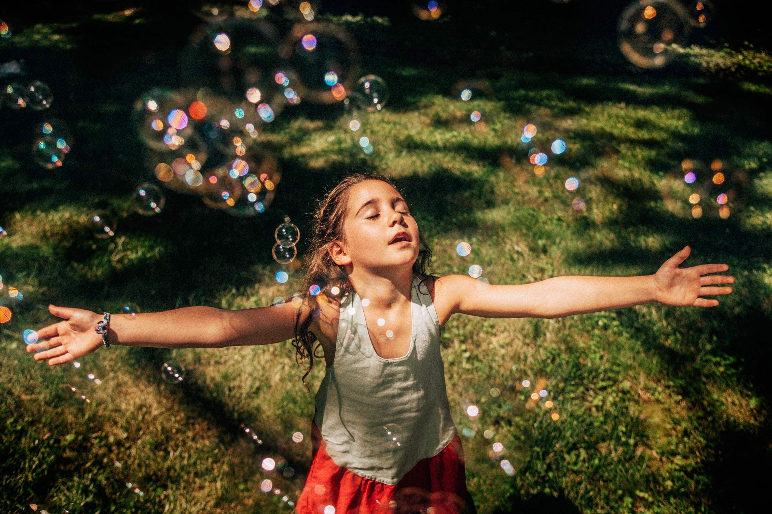 Girl with Bubbles