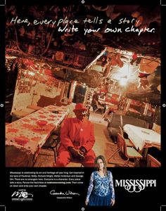 Mississippi Tourism print ad of William Seaberry, aka Po Monkey, smiling inside his juke joint, Po Monkeys in Merigold, Mississippi. VisitMS. Tag line is, Here, every place tells a story. Write your own chapter. location commercial photographer. advertising photographer. Agency, Ramey Agency, Jackson, MS Mississippi Tourism Print Ad Po Monkey