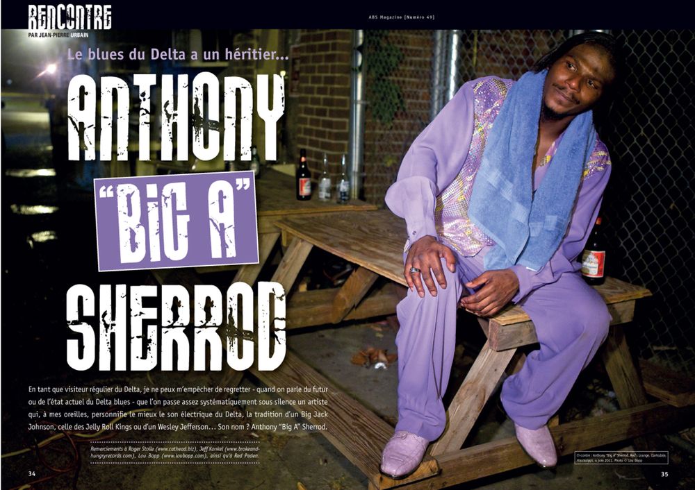 Anthony "Big A" Sherrod Double Page Spread Magazine Article