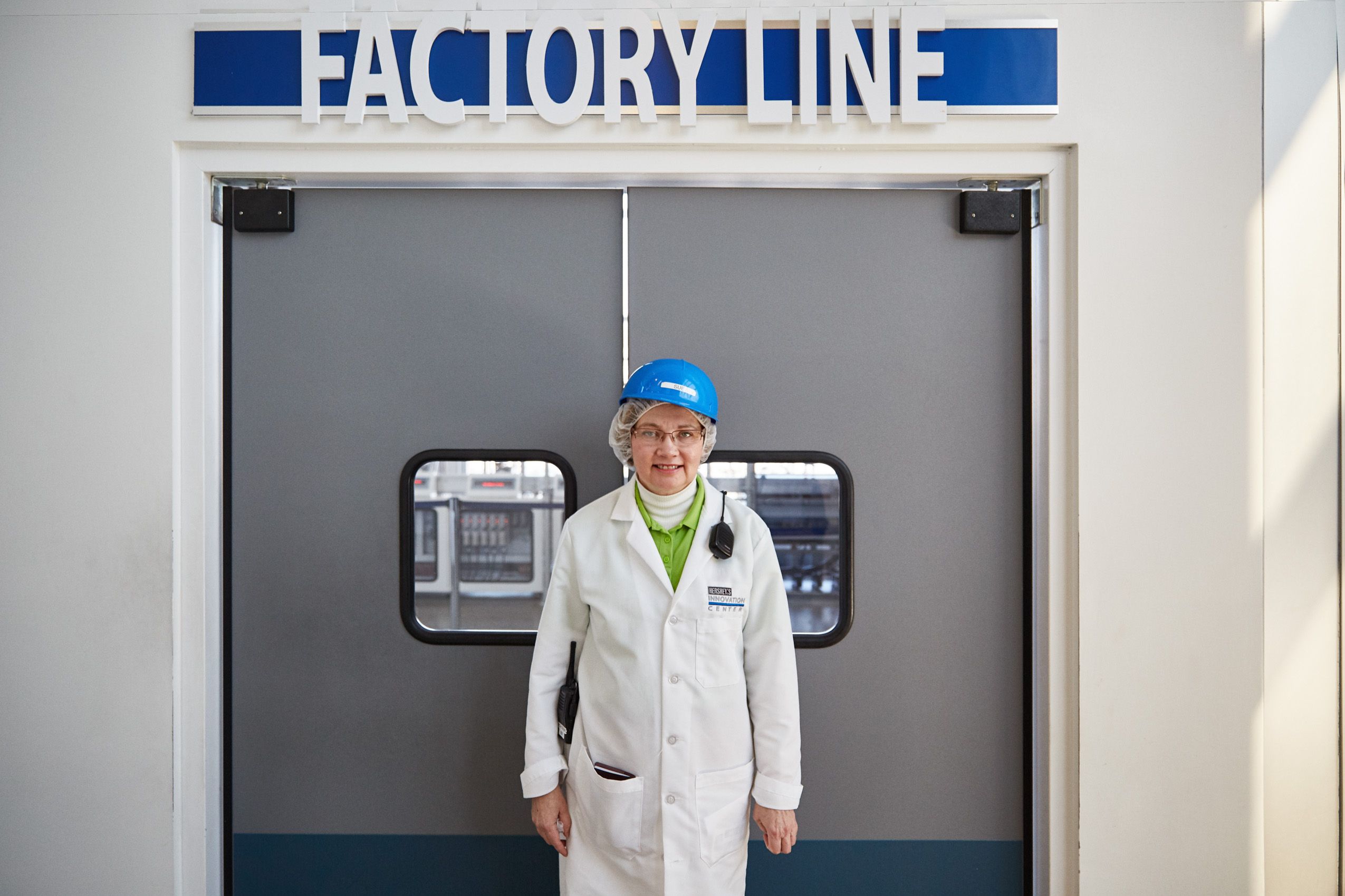 Factory Worker Smiling