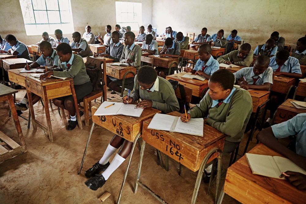 Wide shot of an interior classroom. Clssroom.jpg