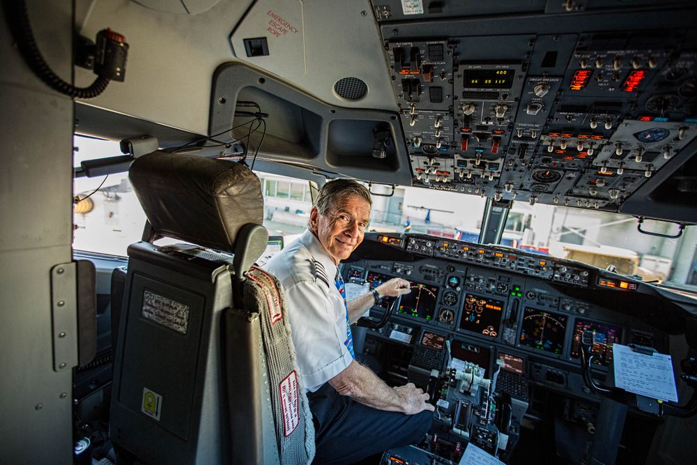 Pilot in a Cockpit