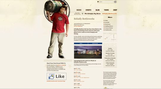 Schlafly Beer Home Page of a brew master holding a keg of beer, in St. Louis, MO. Commercial photographer St. Louis Schlafly Beer Home Page