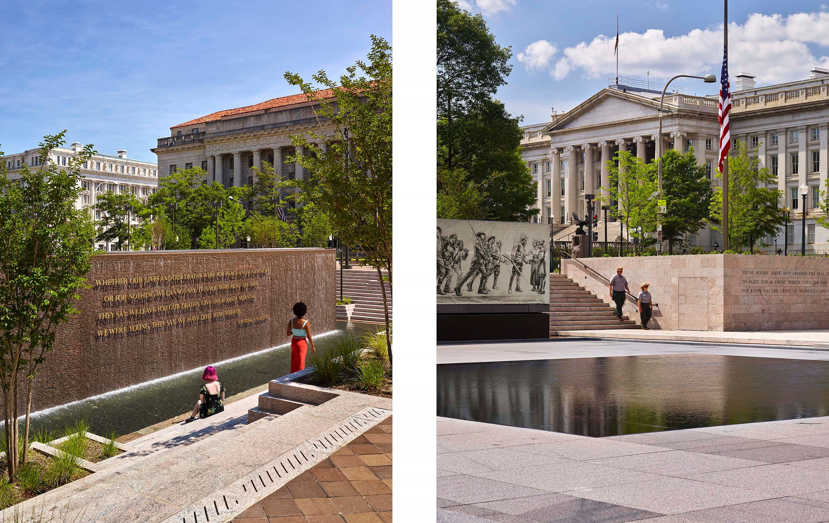 DAVID RUBIN - LAND COLLECTIVE, JOE WEISHAAR,  and GWWO  .  NATIONAL WORLD WAR I MEMORIAL  .  WASHINGTON DC