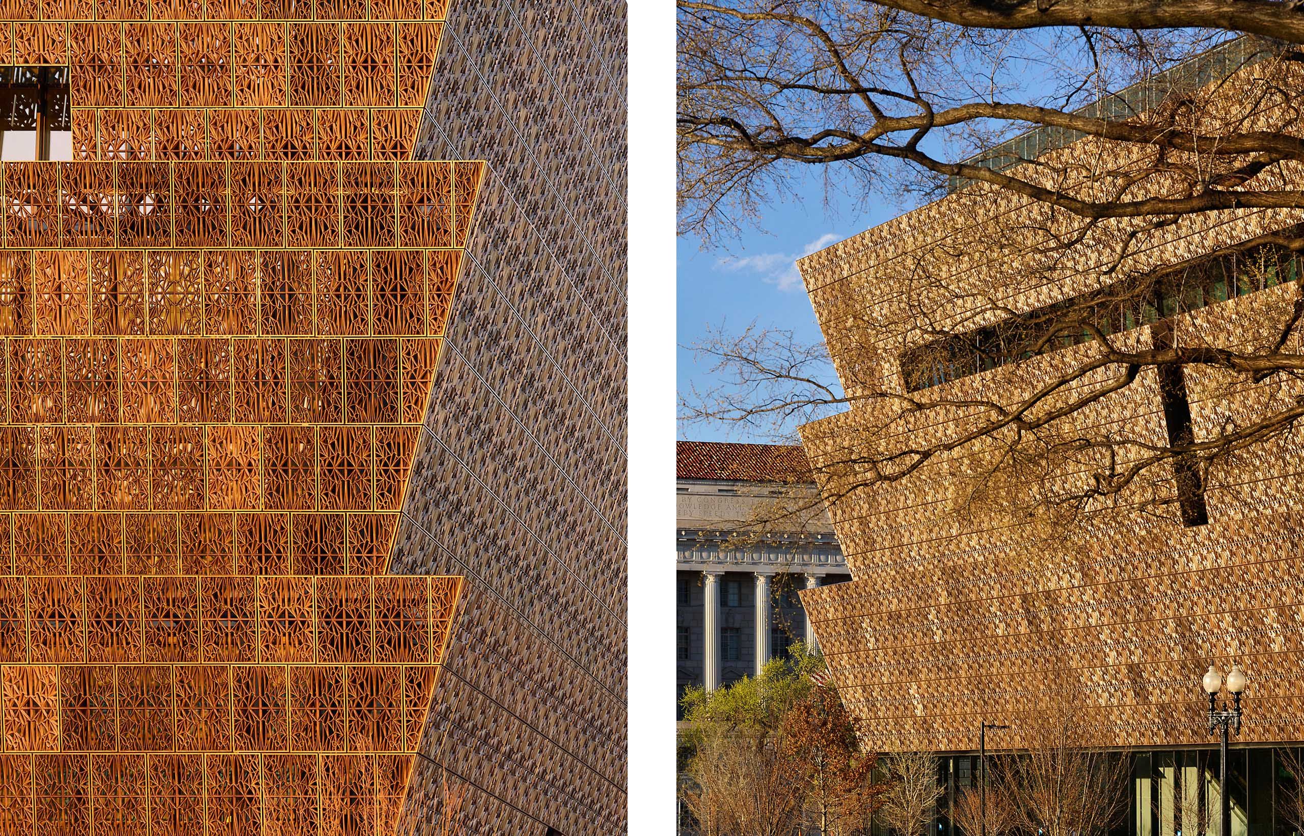 FREELON ADJAYE BOND / SMITHGROUP  .  NATIONAL MUSEUM OF AFRICAN AMERICAN HISTORY & CULTURE  .  WASHINGTON DC