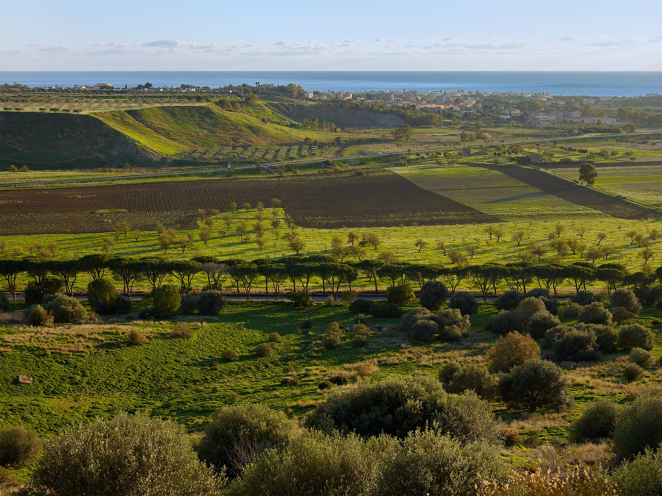 AGRIGENTO & MEDITERRANEAN SEA  .  SICILY
