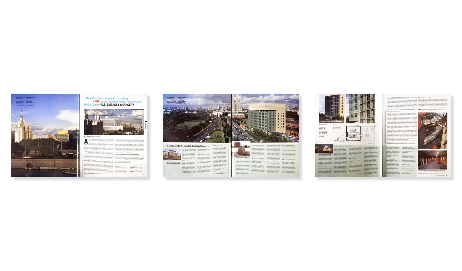 ARCHITECTURAL RECORD 02.02  .  H O K  .  US EMBASSY CHANCERY  .  MOSCOW