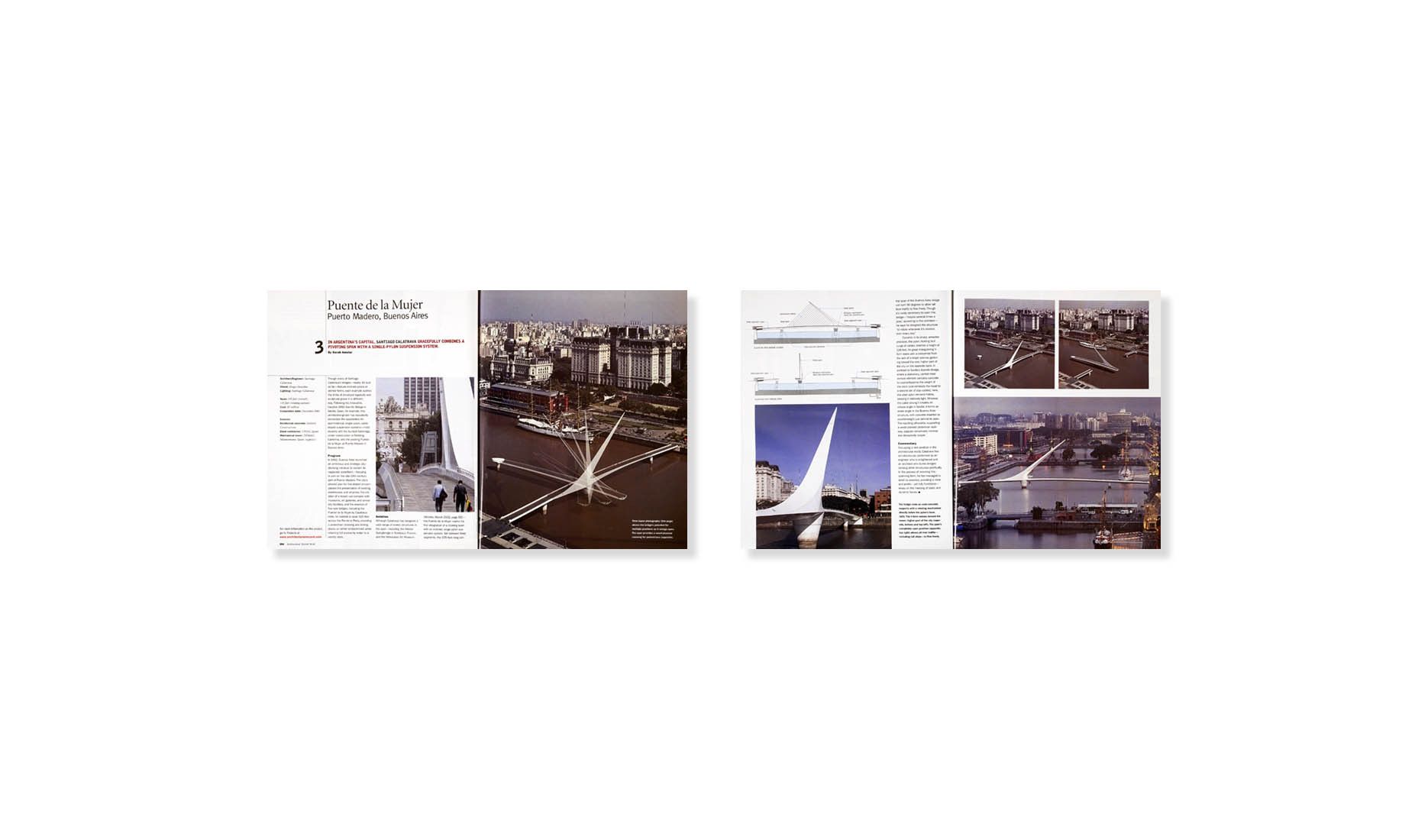 ARCHITECTURAL RECORD 06.04  .  SANTIAGO CALATRAVA  .  PUENTE DE LA MUJER