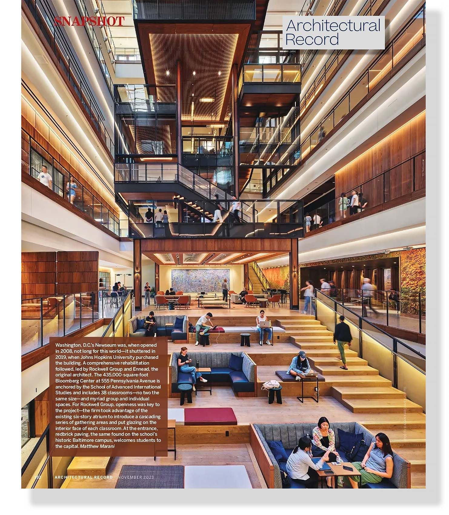 ENNEAD / ROCKWELL GROUP / SMITHGROUP  .  JOHNS HOPKINS SCHOOL OF ADVANCED INTERNATIONAL RELATIONS  .  WASHINGTON