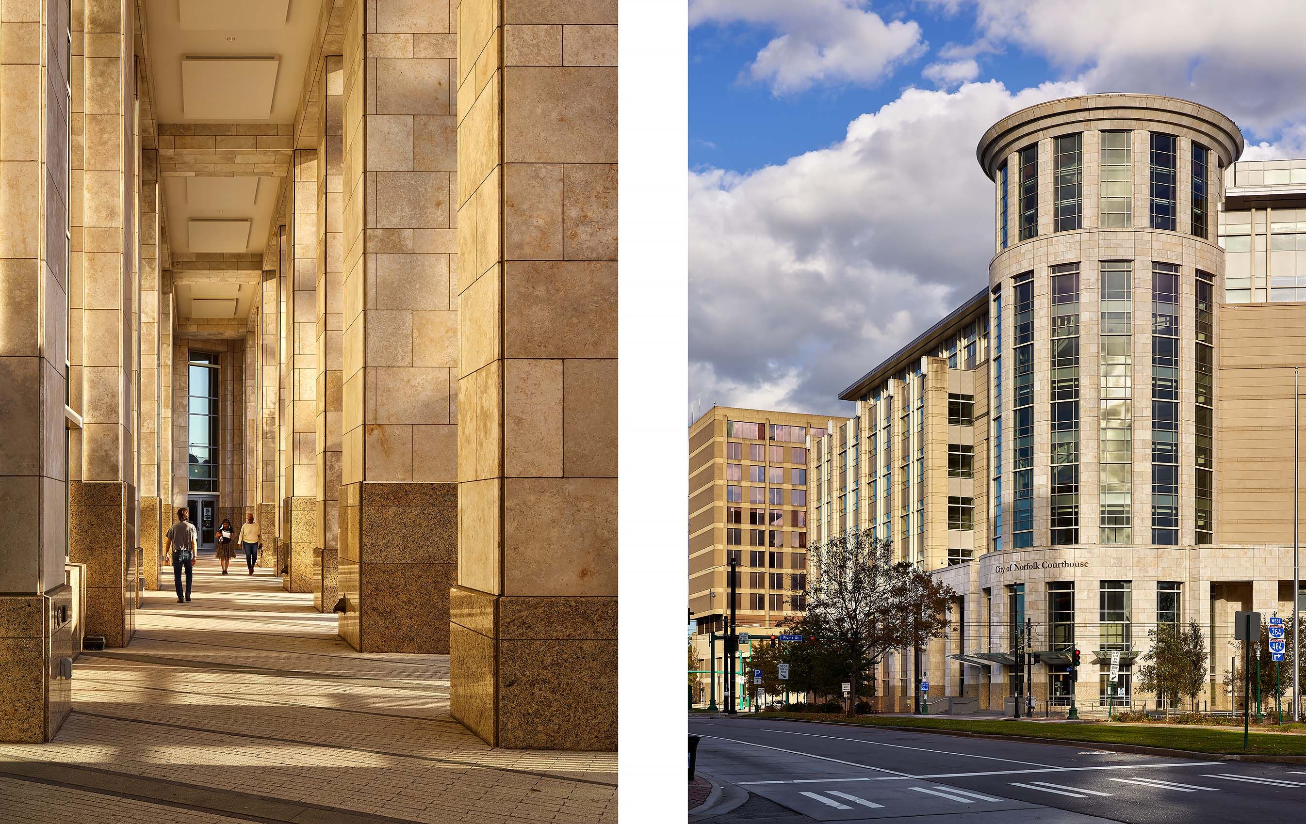 FENTRESS ARCHITECTS  .  NORFOLK COURTS COMPLEX  .  NORFOLK VA