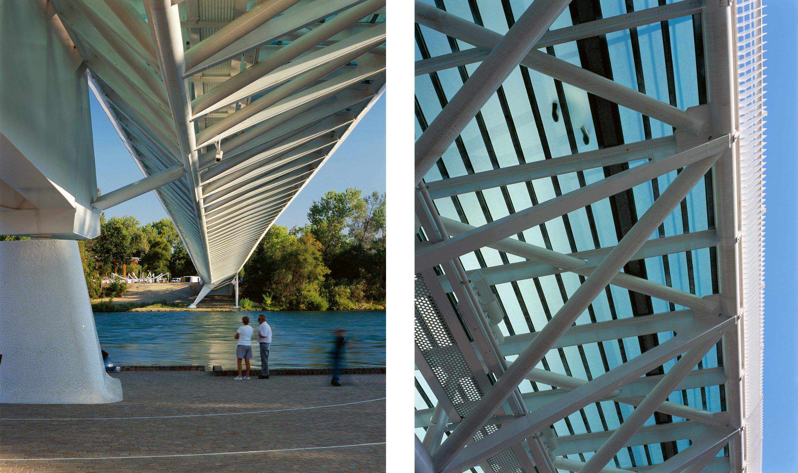 SANTIAGO CALATRAVA  .  SUNDIAL BRIDGE  .  REDDING CA