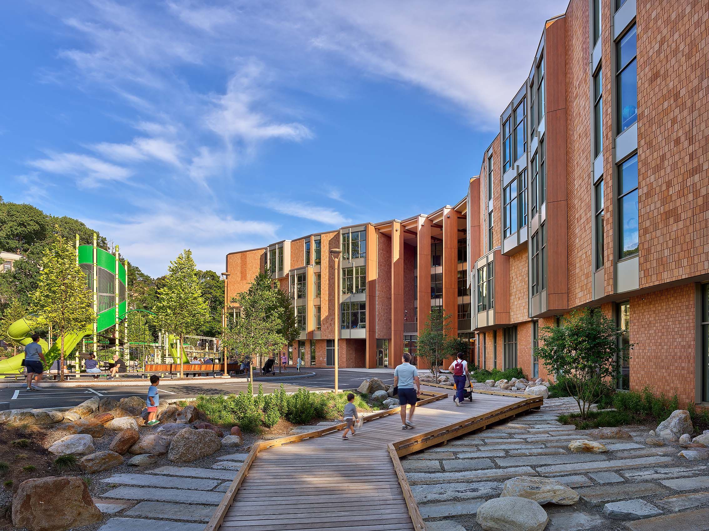 JONATHAN LEVI ARCHITECTS  .  MICHAEL DRISCOLL SCHOOL  .  BROOKLINE MA