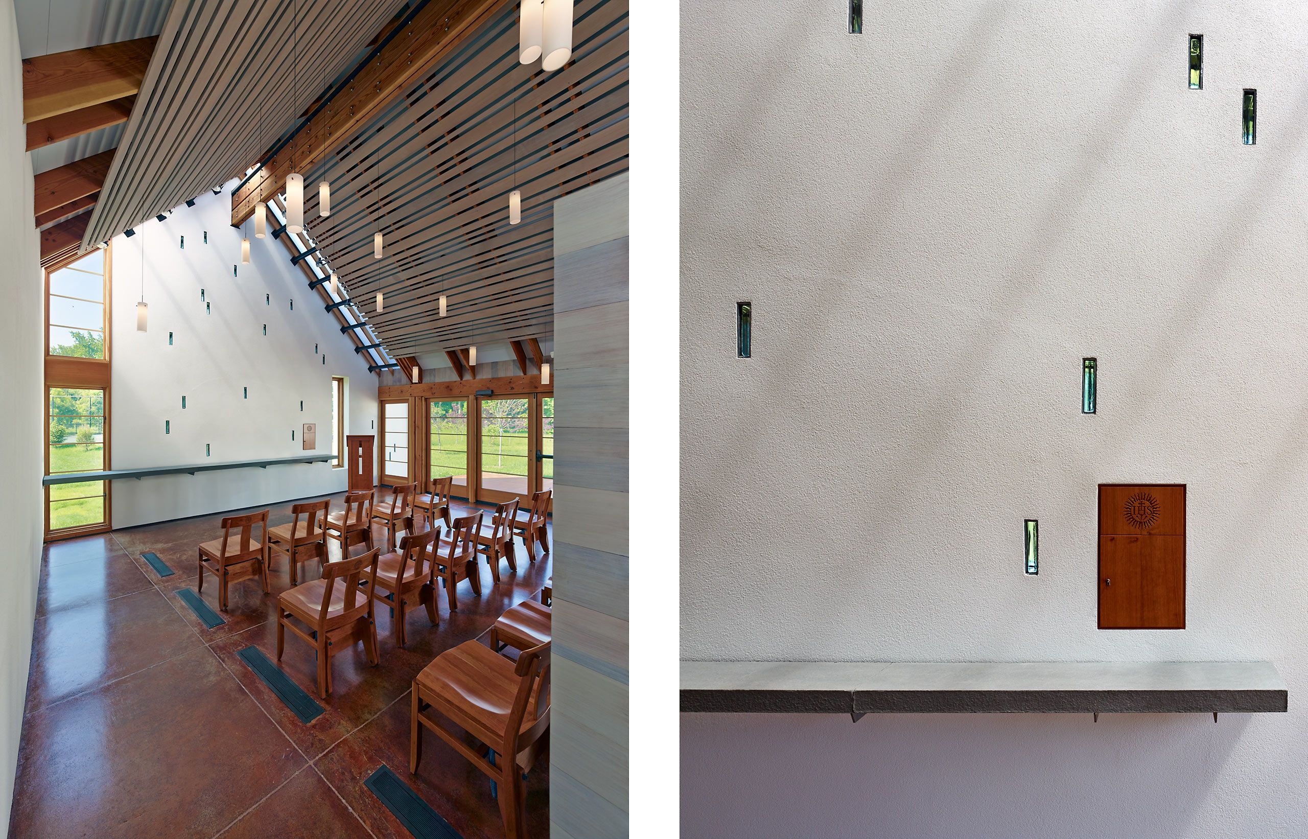 DYNERMAN ARCHITECTS . GEORGETOWN UNIVERSITY ST. IGNATIUS CHAPEL . BLUEMOUNT VA