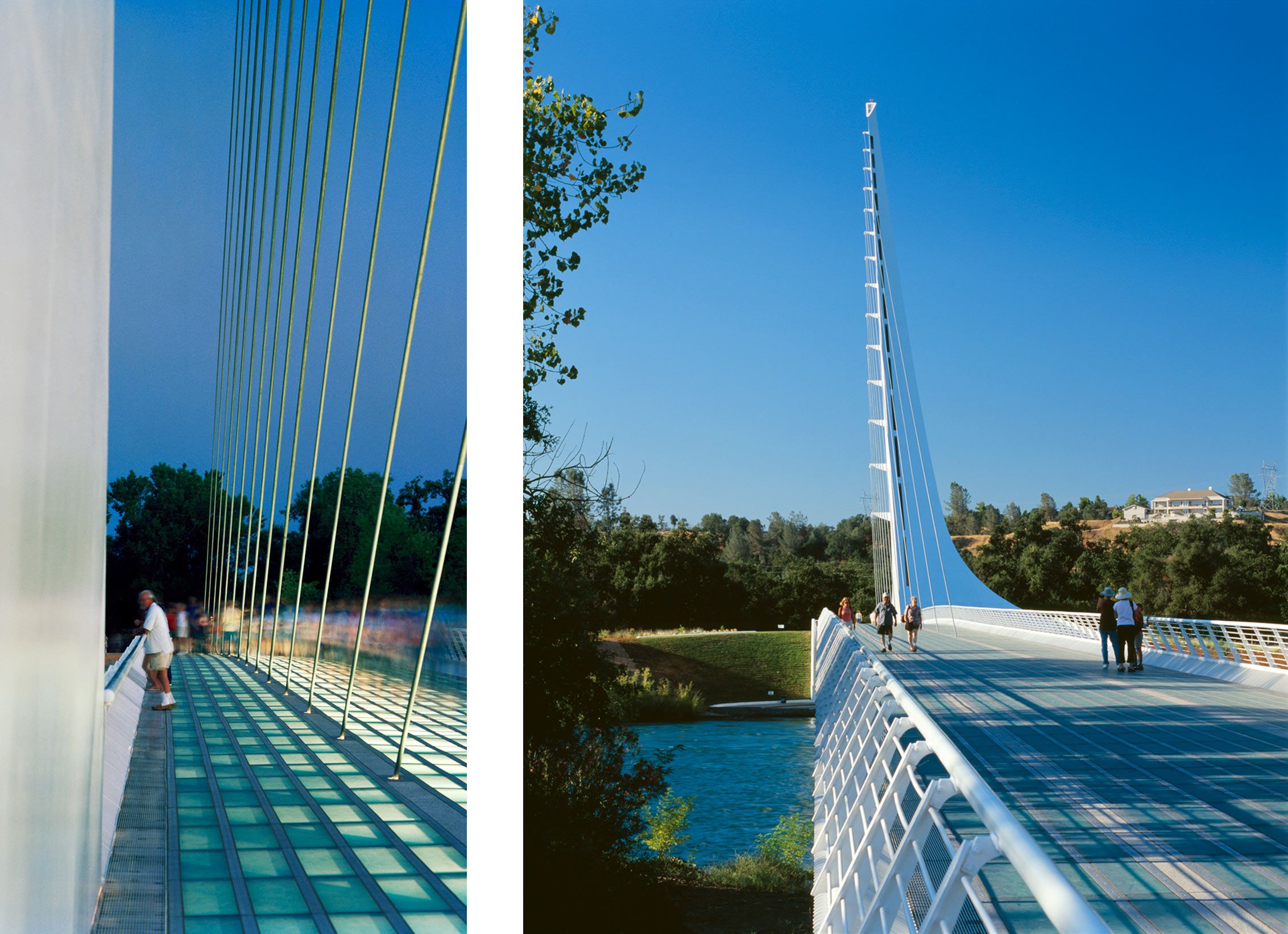 SANTIAGO CALATRAVA  .  SUNDIAL BRIDGE  .  REDDING CA