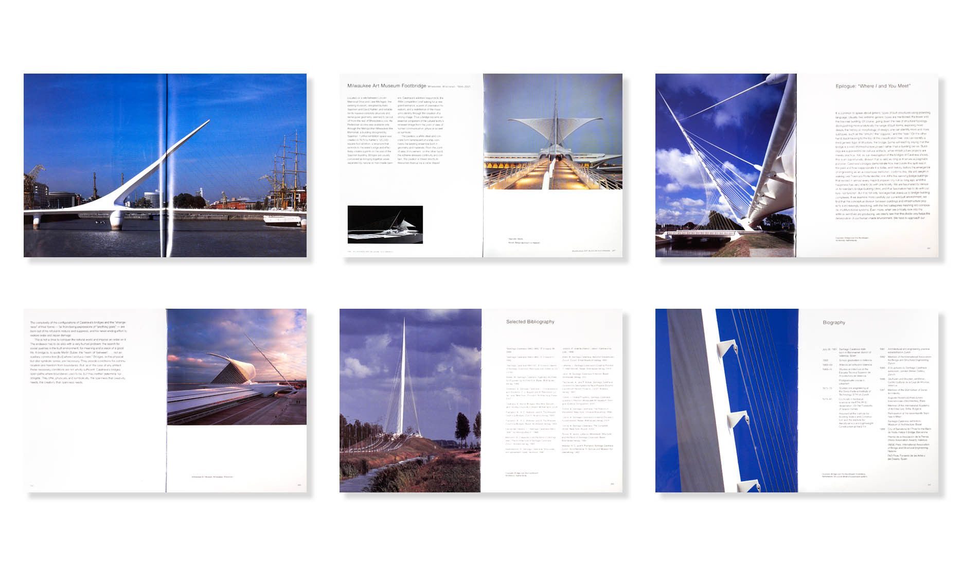 SANTIAGO CALATRAVA: THE BRIDGES . RIZZOLI . PRINCIPAL CONTRIBUTING PHOTOGRAPHER