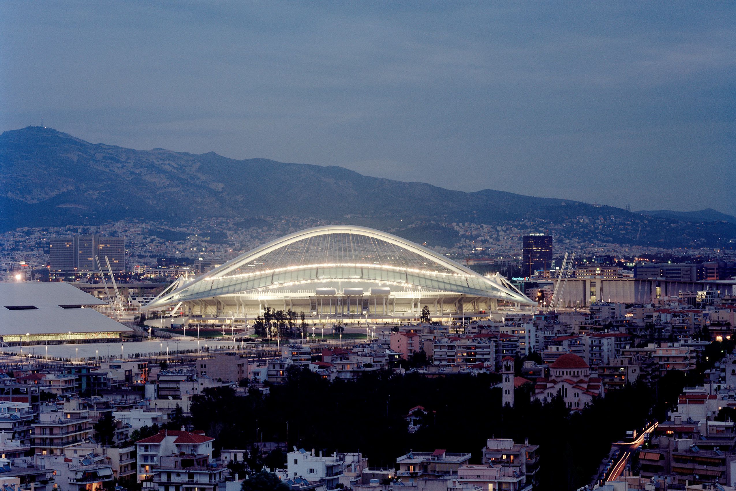SANTIAGO CALATRAVA . 2004 OLYMPICS SPORTS COMPLEX . ATHENS