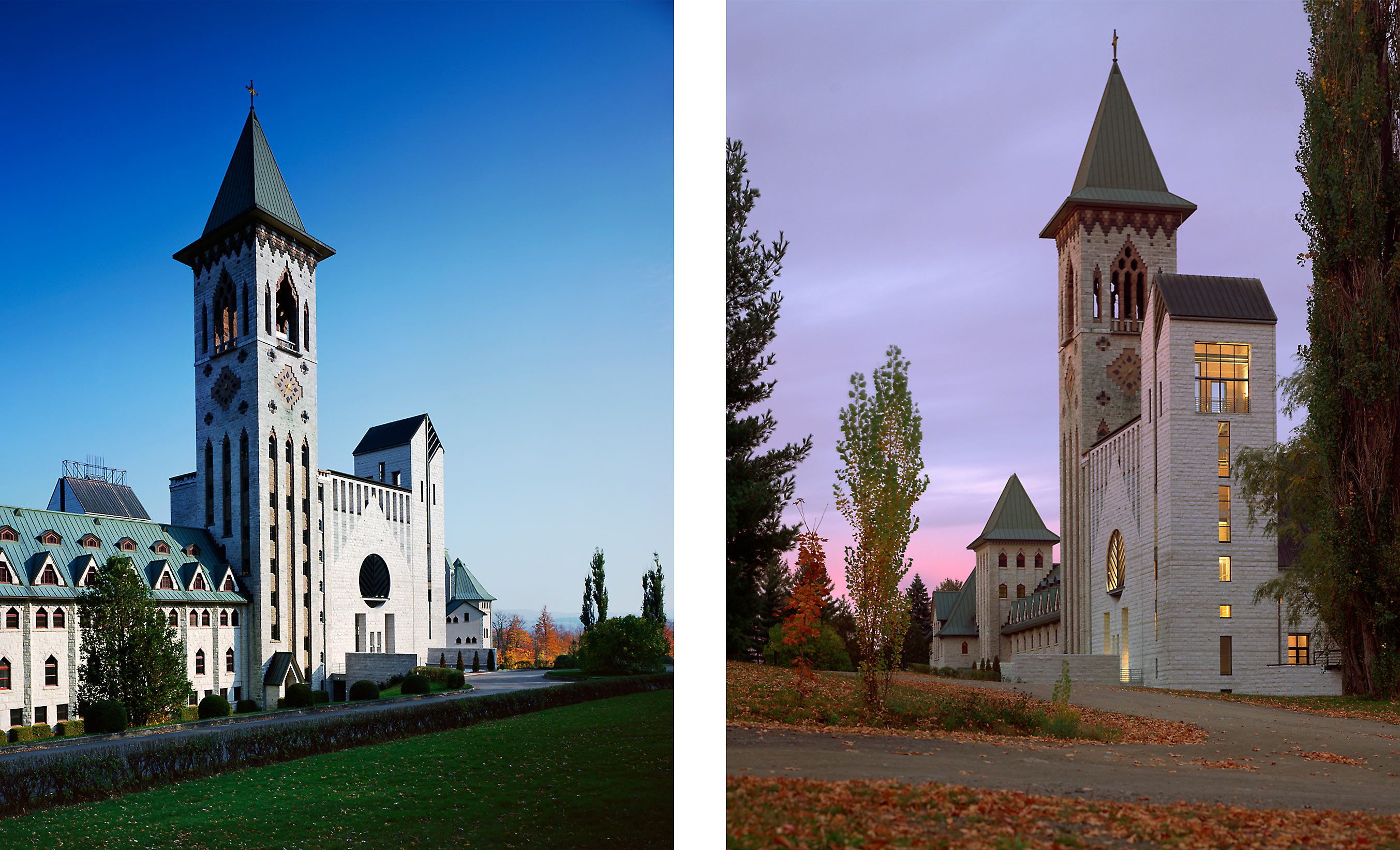 DAN S HANGANU ARCHITECT . CHURCH OF ST-BENOIT-DU-LAC . QUEBEC CANADA