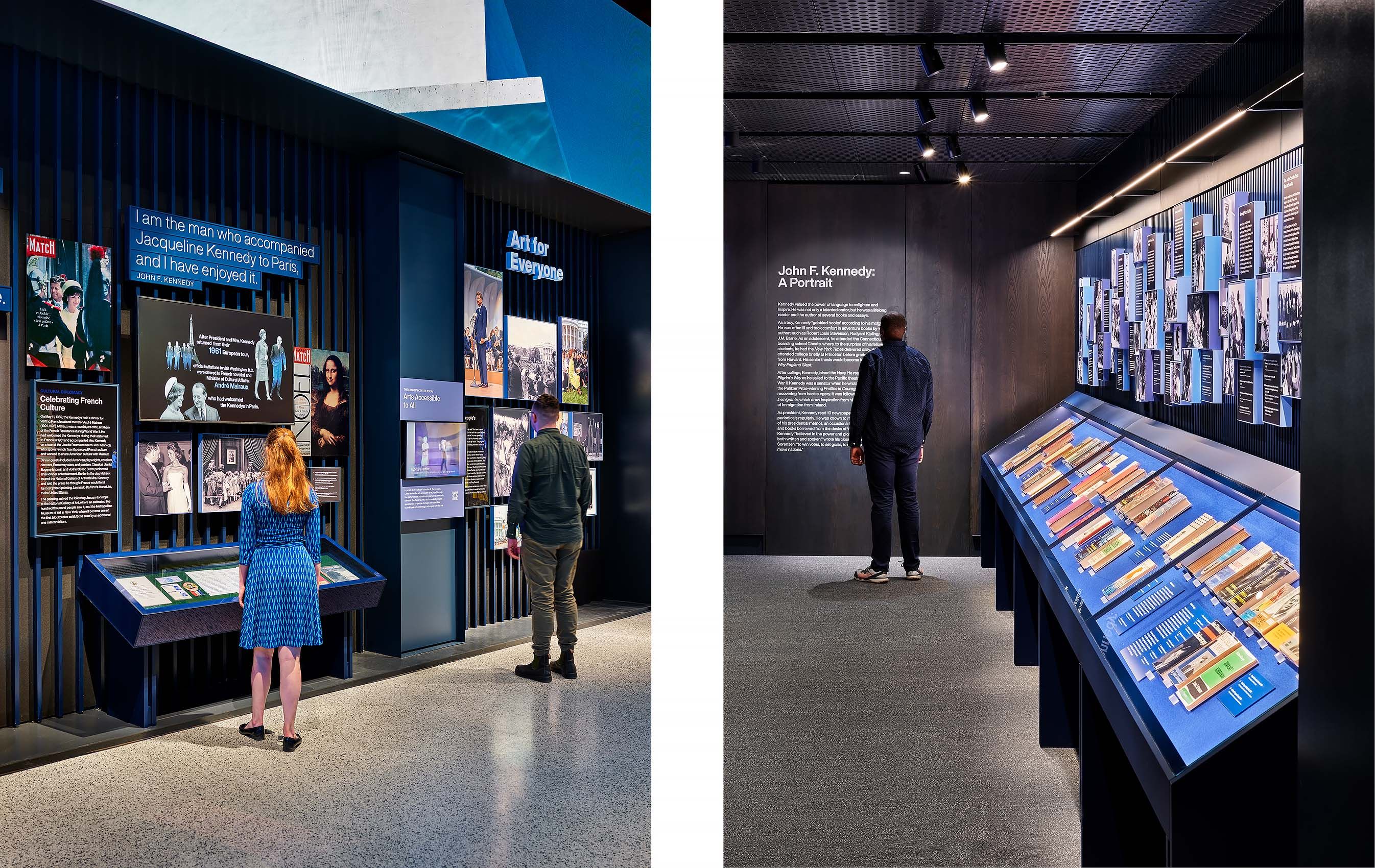 KIERAN TIMBERLAKE & PENTAGRAM  .  ART AND  IDEALS: PRESIDENT JOHN F. KENNEDY  .  KENNEDY CENTER WASHINGTON DC