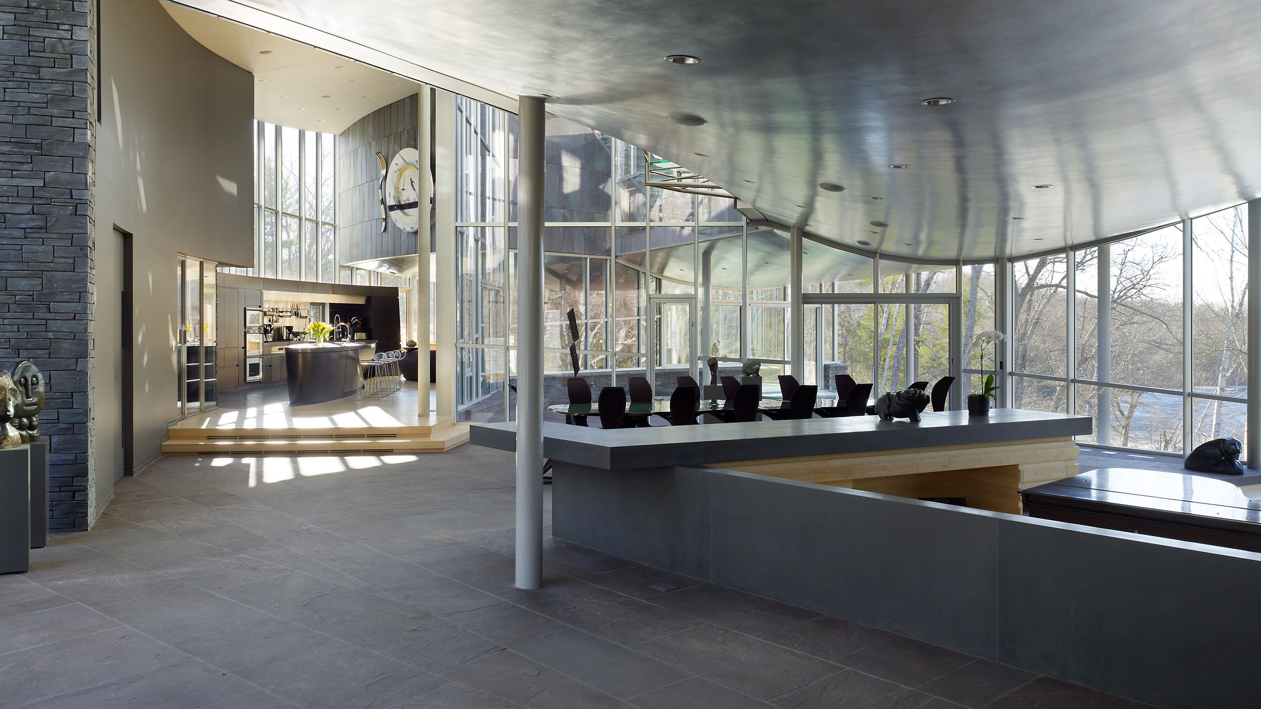 SCHWARTZ SILVER  .  HOUSE ON FARRAR POND  .  LINCOLN MA