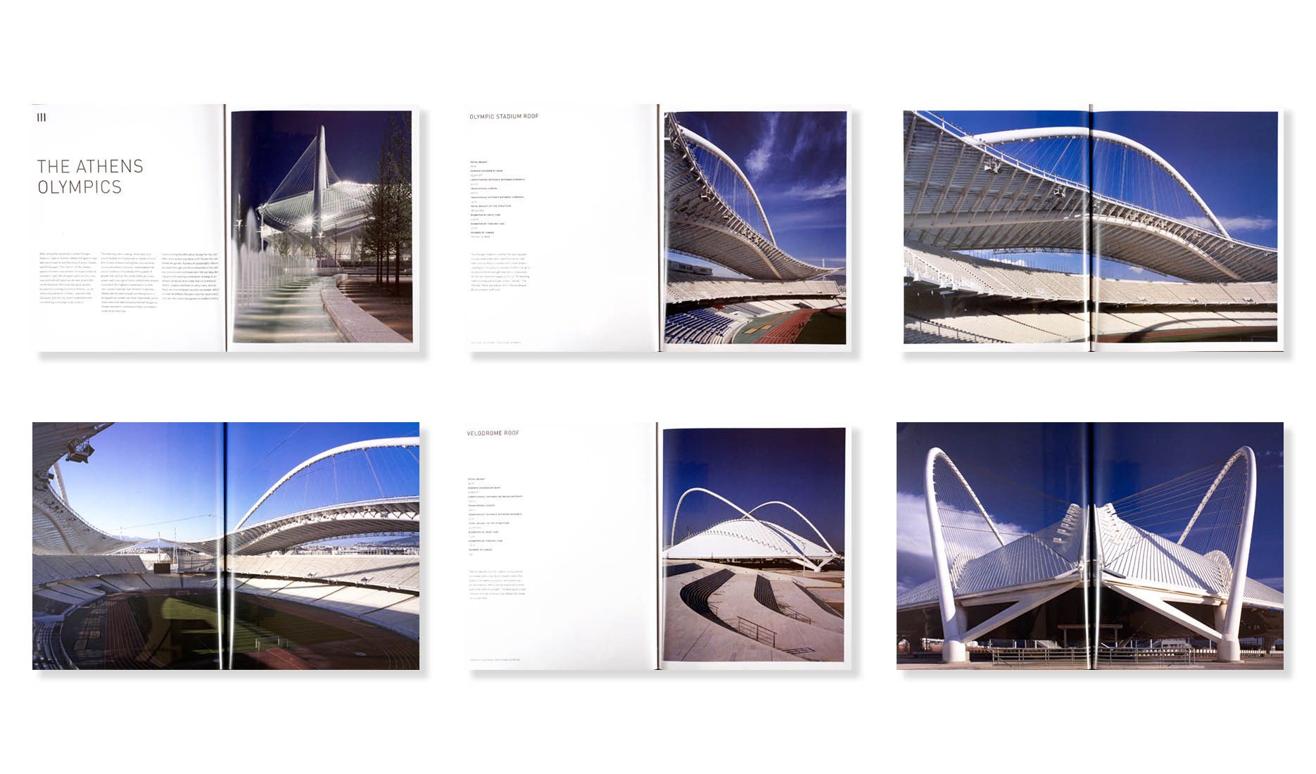 SANTIAGO CALATRAVA: ATHENS OLYMPICS . RIZZOLI . PRINCIPAL CONTRIBUTING PHOTOGRAPHER