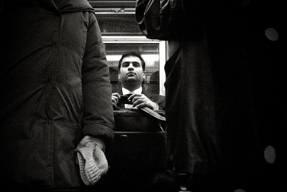 Man with Briefcase - NYC Subway