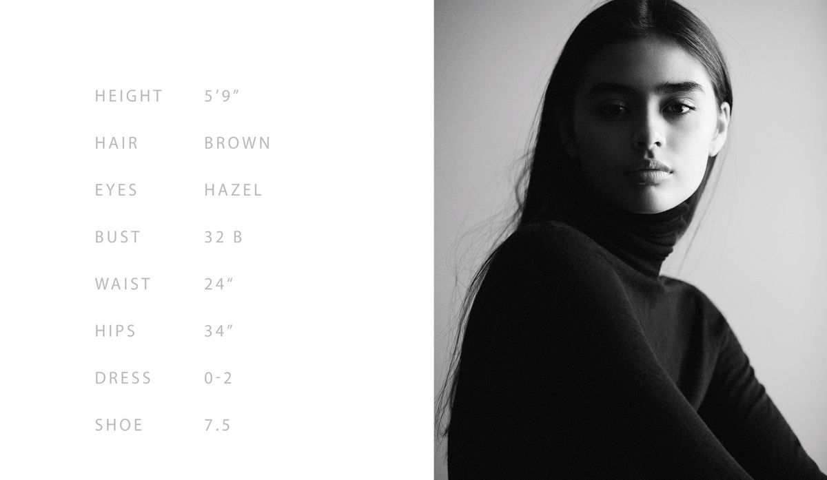 Model Ellie Marie Info Template