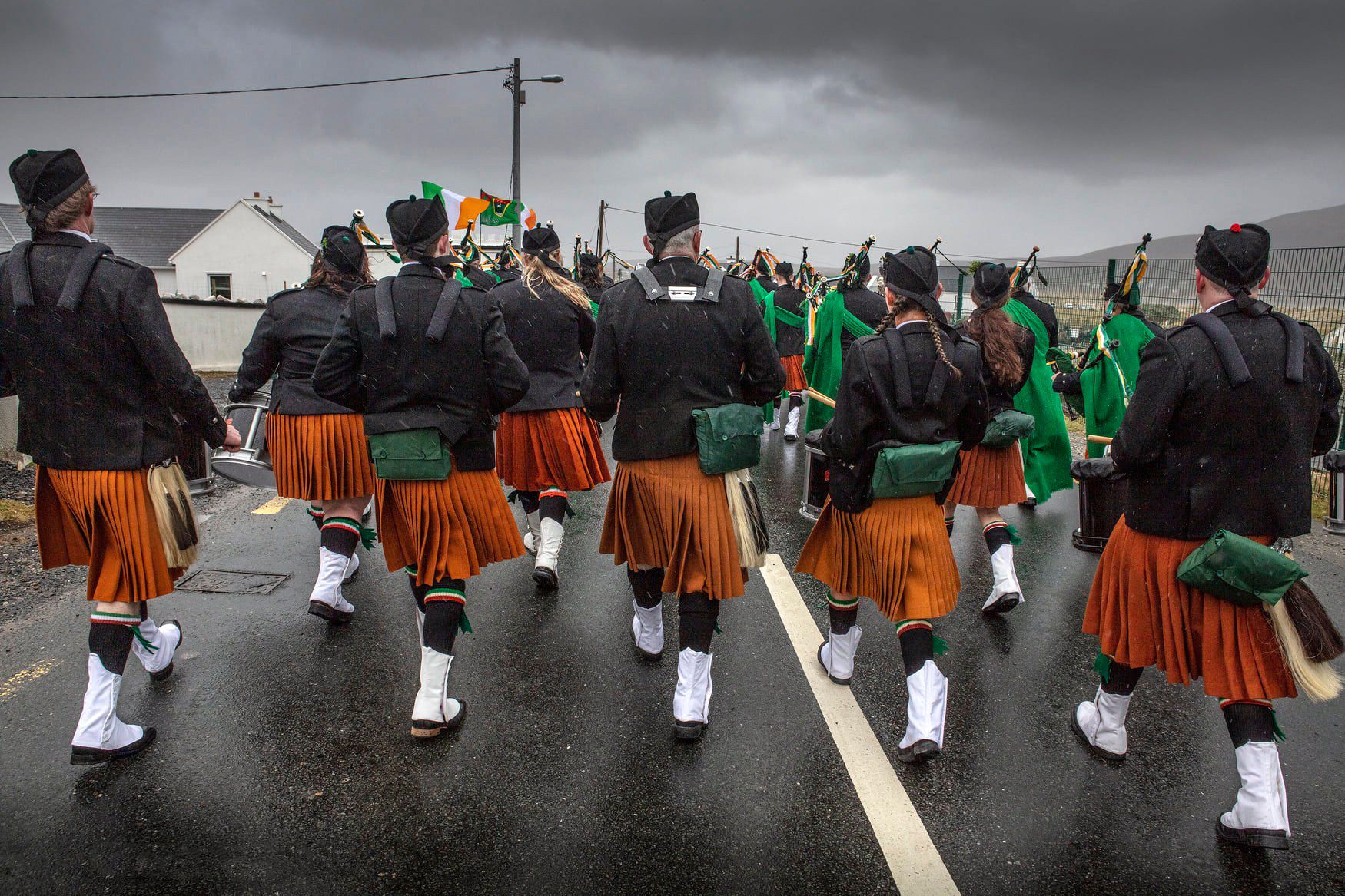 Dooagh Pipe Band, Achill Island, Saint Patricks Day