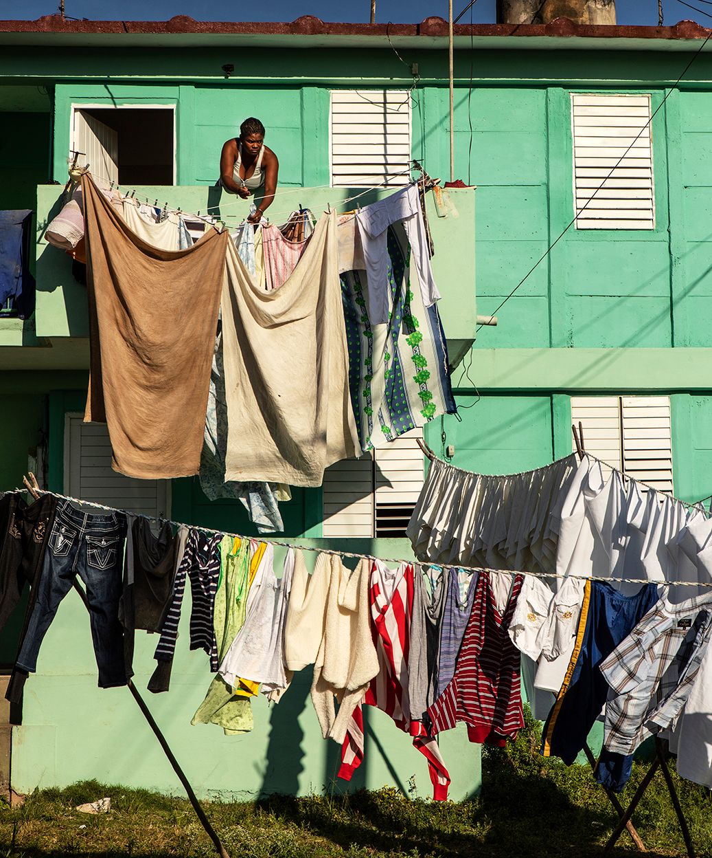 cuba,laundry,worker Intense Laundry Vinales, Cuba