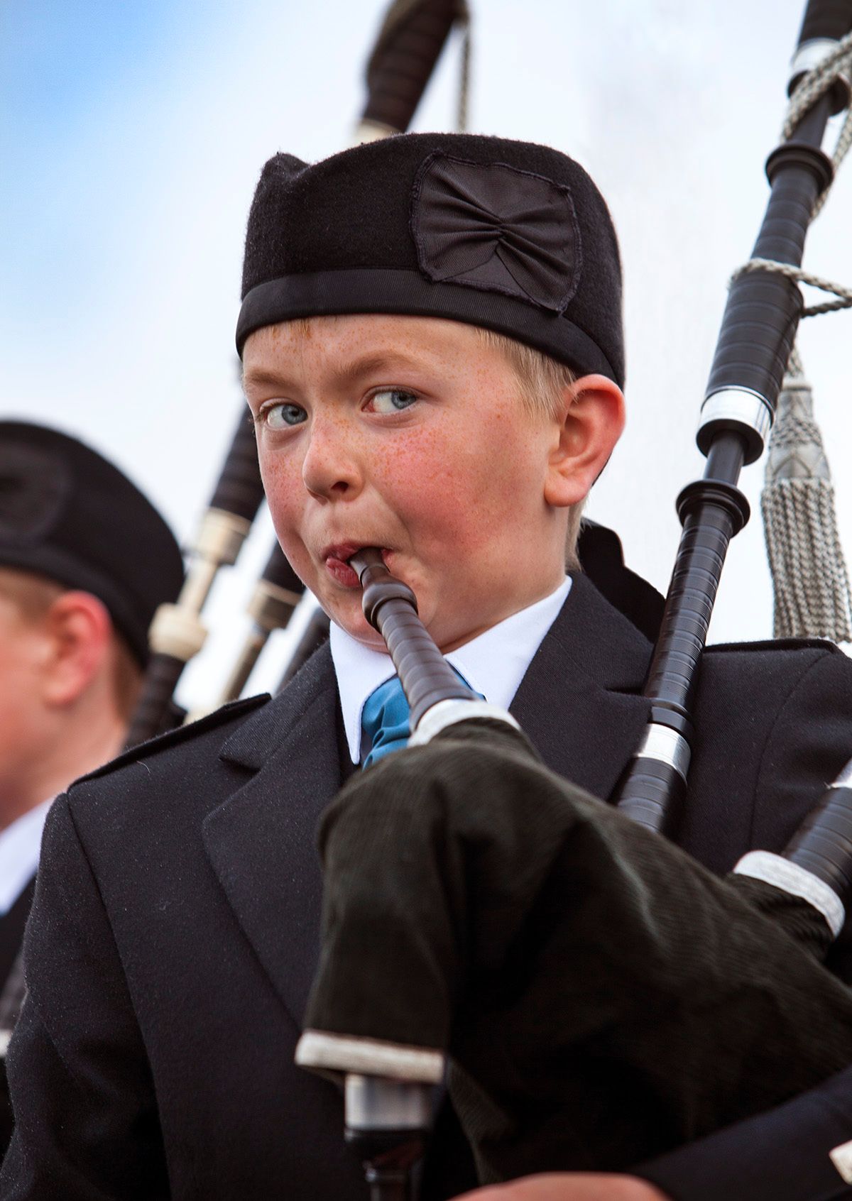 Clew Bay Pipe Band, Saint Patricks Day, Achill Island Ireland