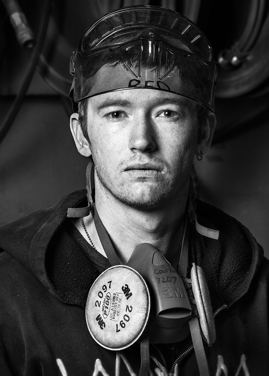 Chris, Apprentice, Colonna's Shipyard, Norfolk, VA