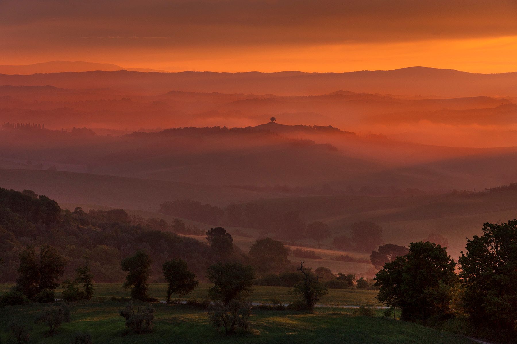 5:30 Am Sunrise, Murlo, Italy