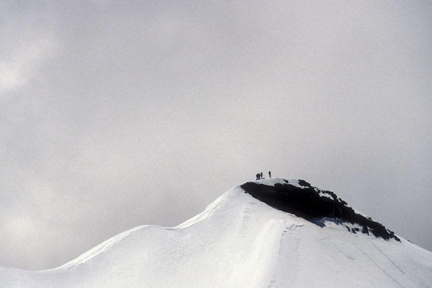 This summit no longer exists. Mount  Ruapehu,  New Zealand.