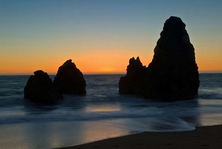 Sea Stacks at Dusk