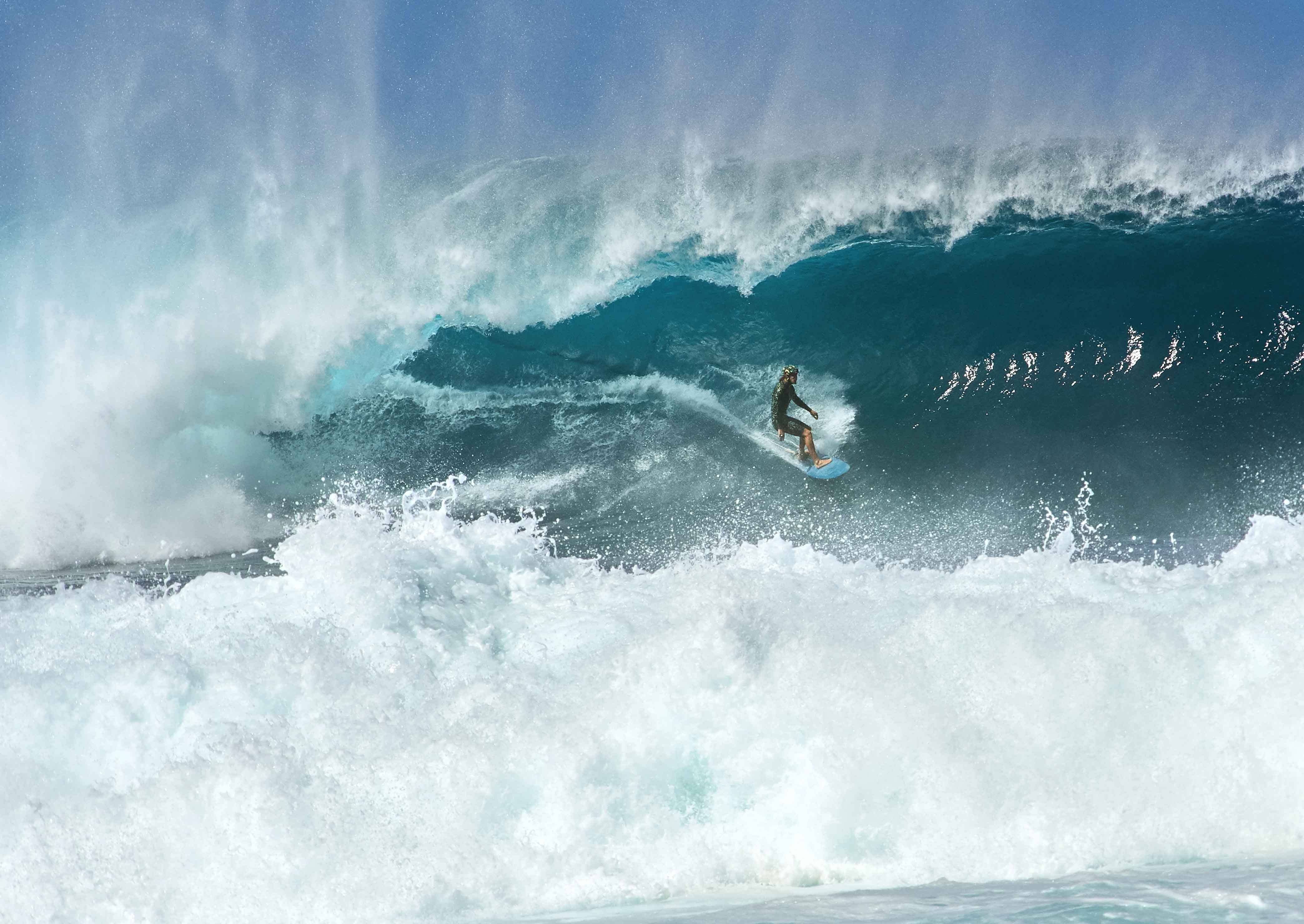 Getting locked in at Banzai Pipeline