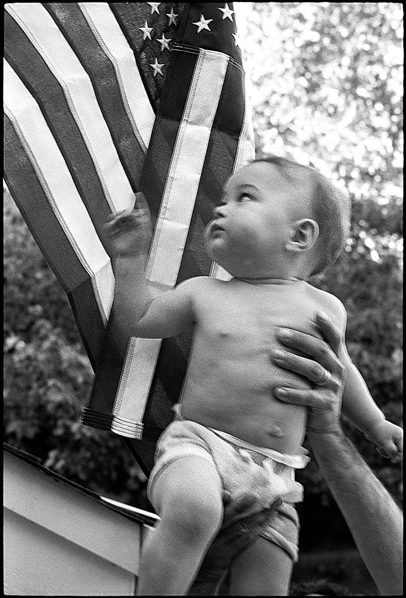 infant, boy, baby, american flag, Stephen Collector