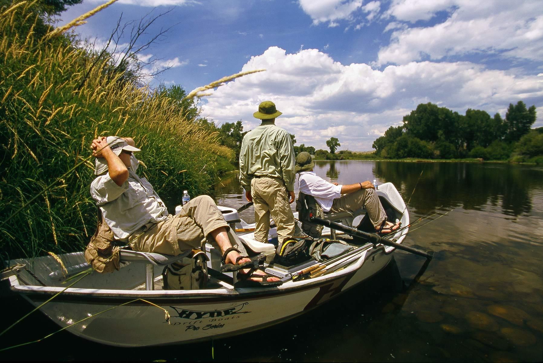 Lunch break on the N. Platte river
