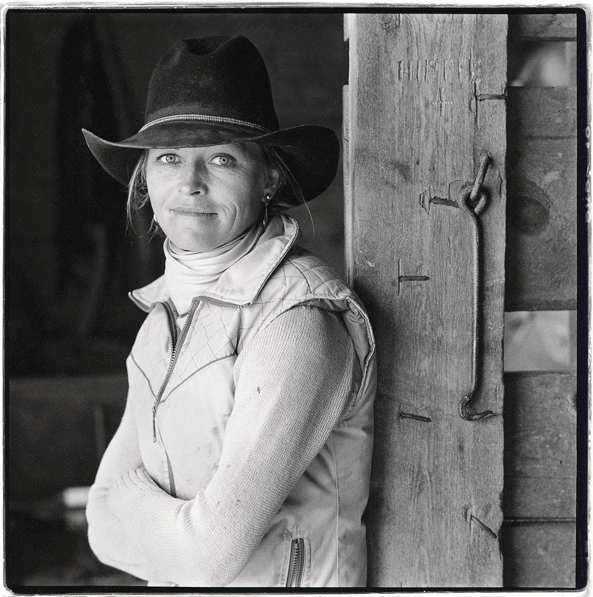 Shot taken for MS. Magazine near Cora, WY top cowgirl  Melody Harding