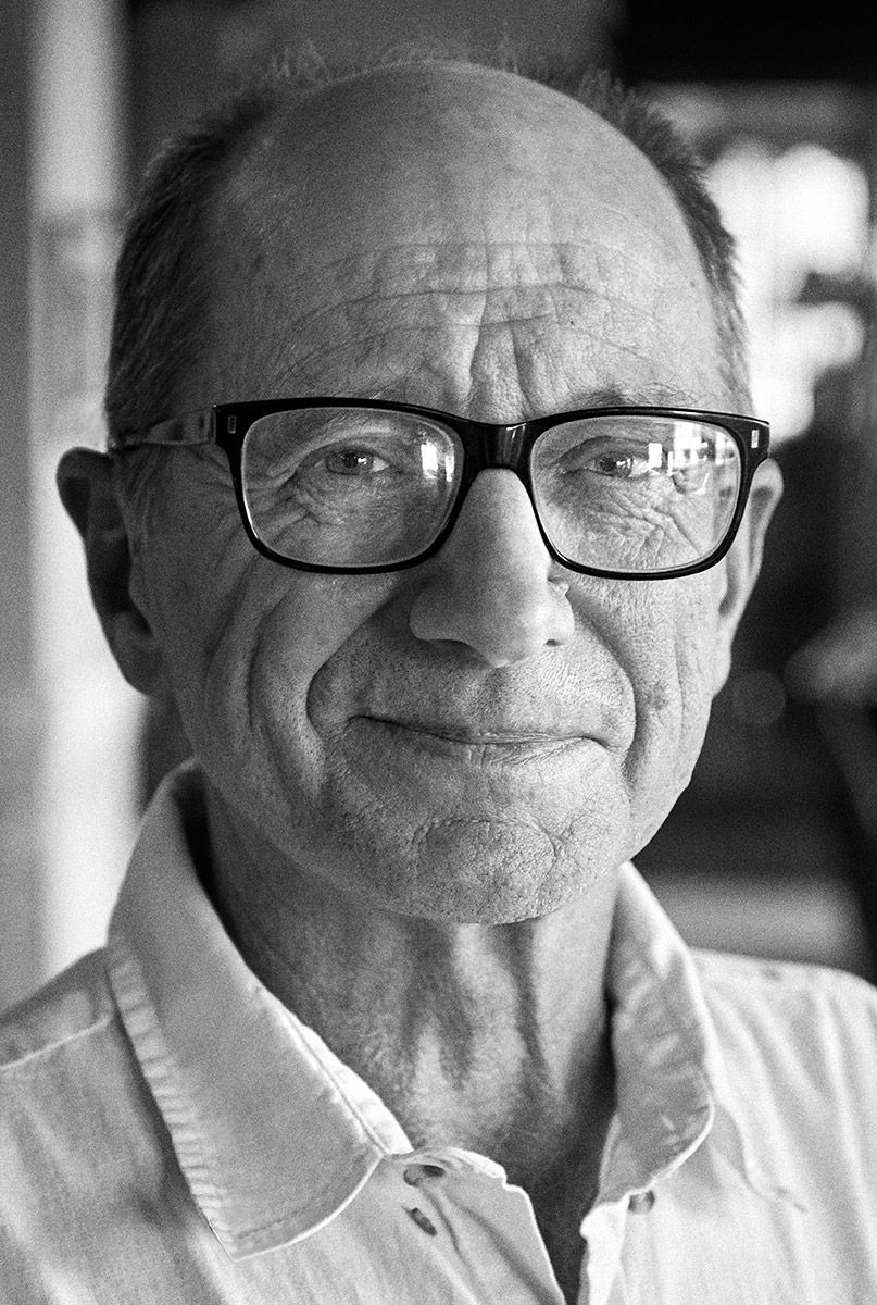 Rick Bass, Montana author, Montan writer, Yaak Valley, portrait, b&w, Stephen Collector