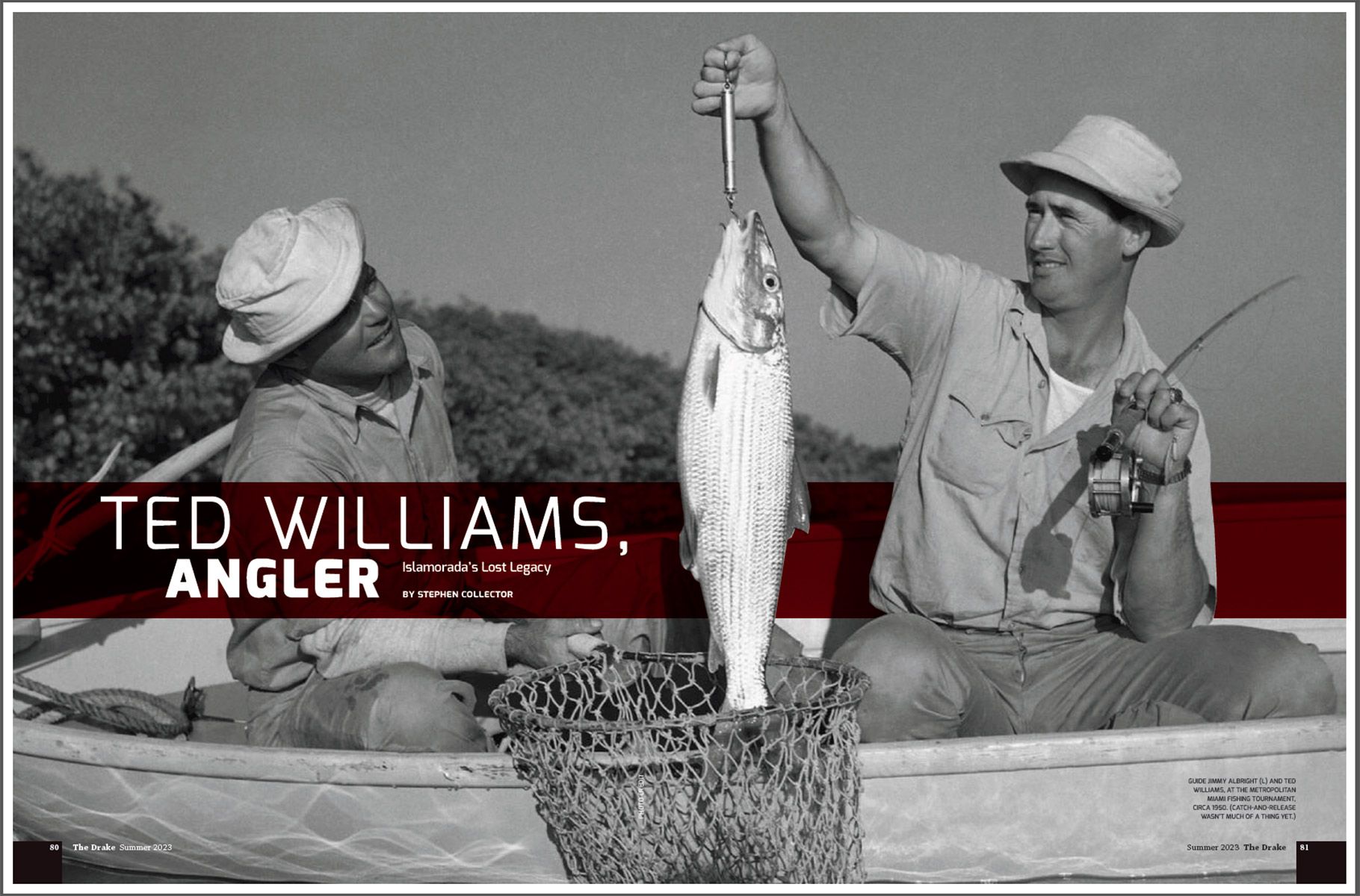 Ted Williams, Angler, Islamorada, magazine feature, Florida Keys, Hall of Farmer