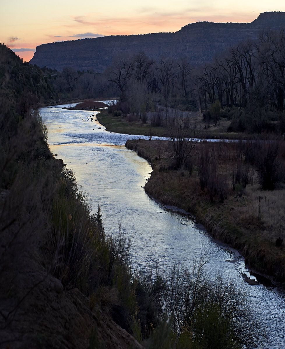 New Mexico, River, San Juan River, landscape, color, sunset, springtime, Stephen Collector
