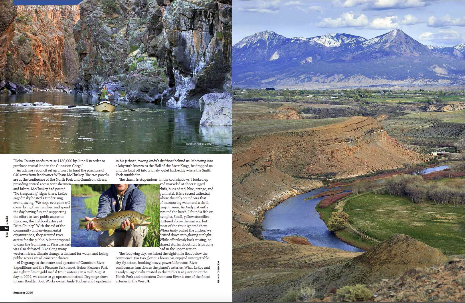Gunnison River, Pleasure Park, The Drake, flyfishing, Colorado