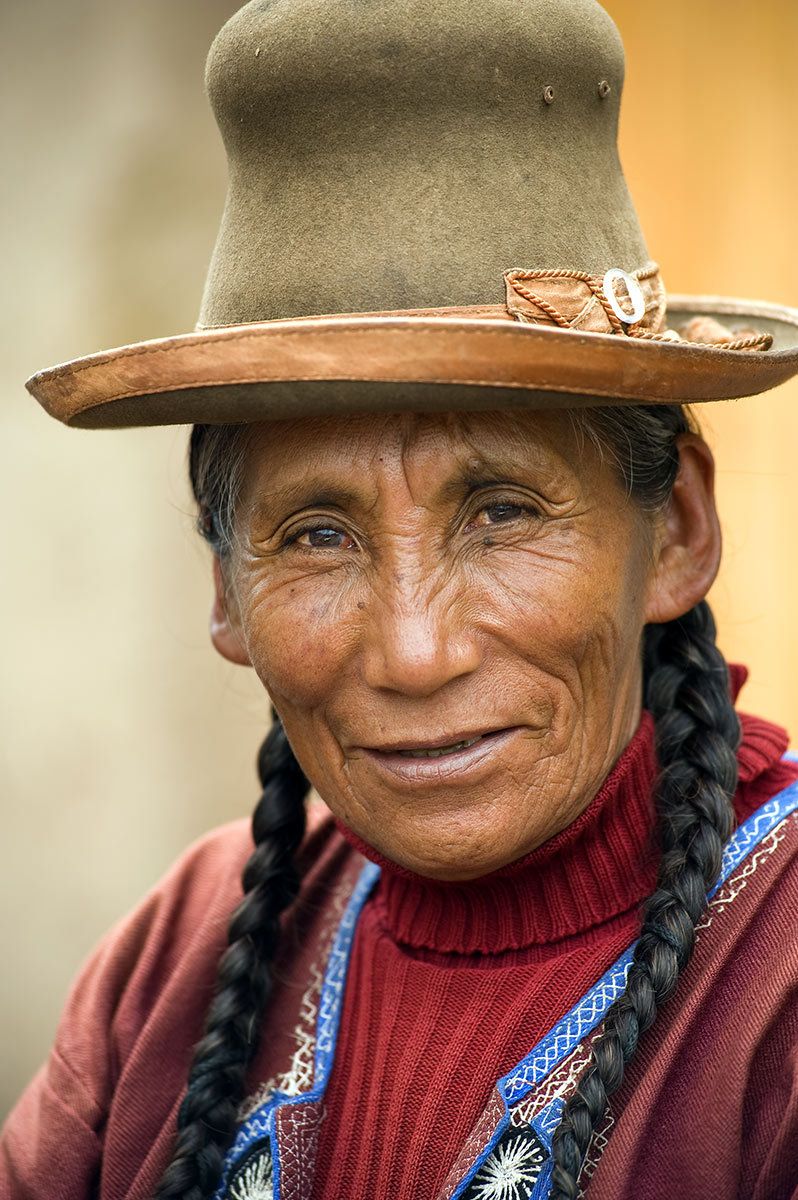 portrait taken in Raqchi,  Peru Indigenous Woman