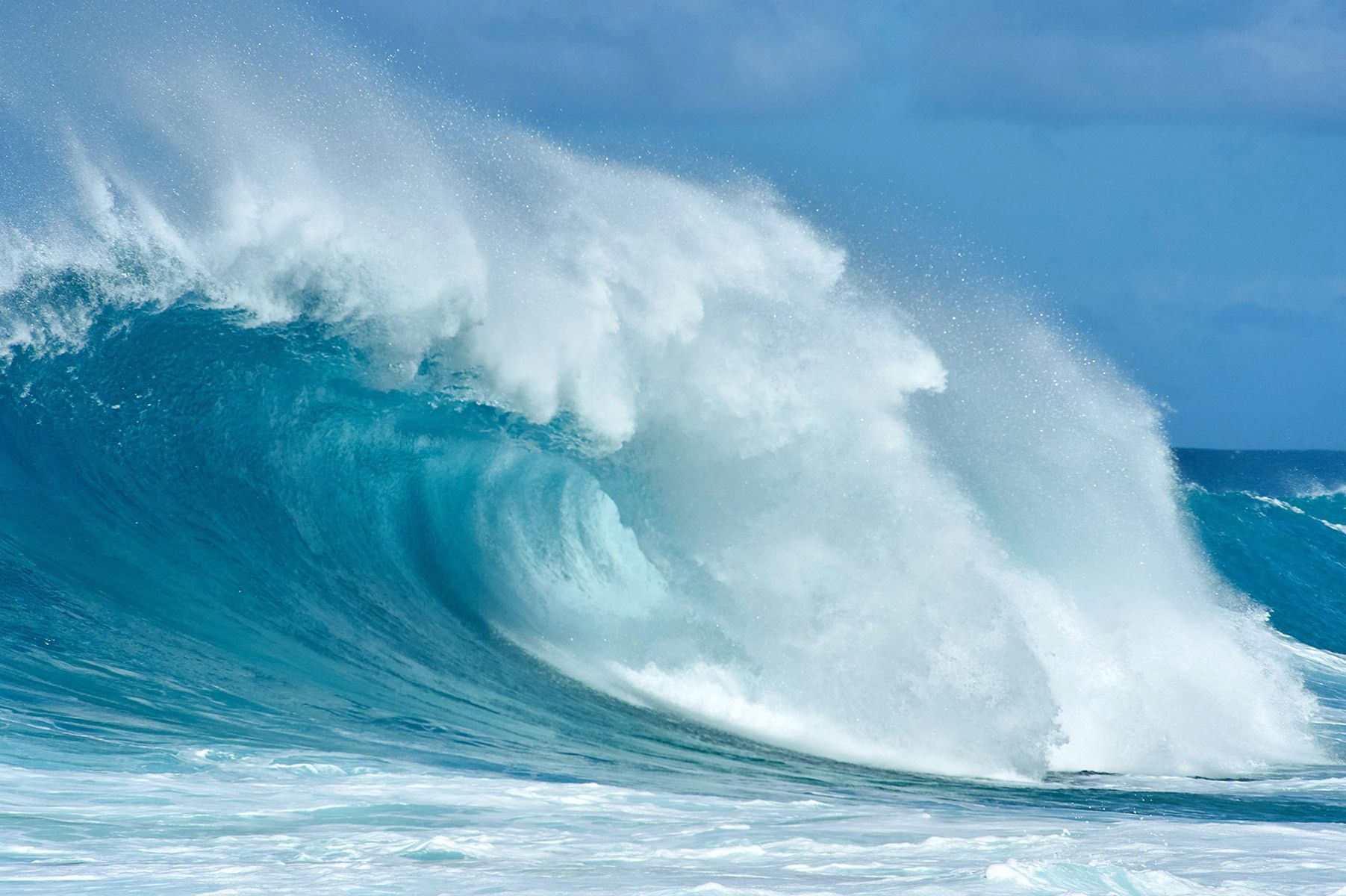 Winter swell, Ke Iki Beach